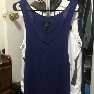 Matiere Luxury Joshua Drop Armhole Tank Top S